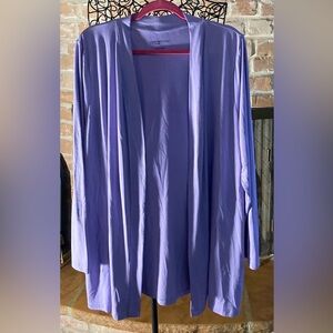 Comfort Code Women's Open Cardigan in Soft Purple